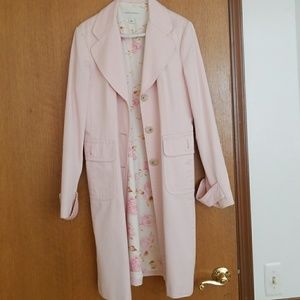 Banana Republic ballerina pink trench coat